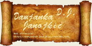 Damjanka Janojkić vizit kartica